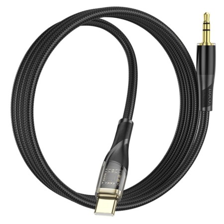 Hoco UPA25, Jack 3.5 mm (M) - Type -C, transparent, black-3