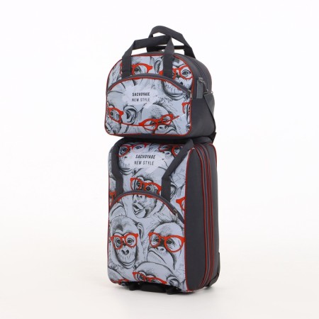 Small Small 37 L (S) SACVOYAGE, with extension, road trim on lightning, color gray color