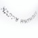 Garland "Happy Birthday", silver color