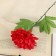 Artificial flowers "Garden peony" 46 cm, D-14, red