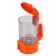 Car kettle 12V transparent/orange plastic automatic shutdown