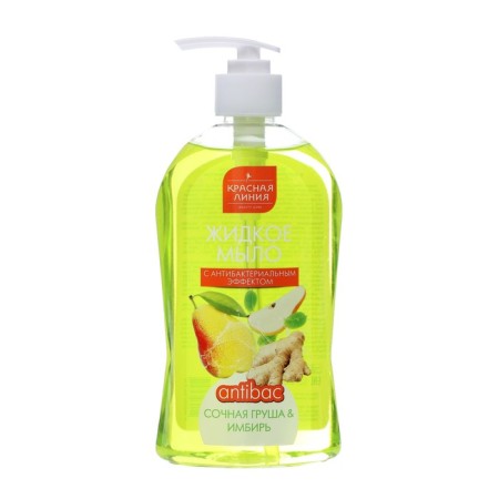 Soap red red line "Juicy pear and ginger" with an antibacterial effect, 500 ml