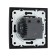 Roset with USB-A + USB-C connectors, 2.1 A, 5V, TOT ELEAGANT, hidden, black