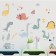 Sticker Plastic Interior color "dinosaurics" 30x45 cm