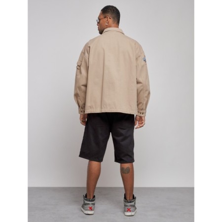 Jeaning jacket men's, size 56, beige color-3