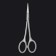Manicure scissors "Premium satin", narrow, straight, matte, 10.5 cm, on the blist, the color is matte silver