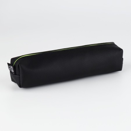 School Penalus made of artificial leather "September 1: Black", 19 x 8 x 3 cm-2