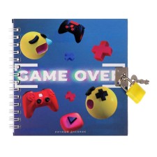 Notebook Gift Book on a lock, A6, 45 sheets, in a ruler, Best Gamer