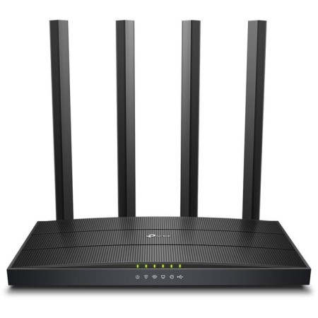 Wireless TP-Link Archer C6U AC1200, 1000 Mbps, 4 ports, 4G Ready, Black