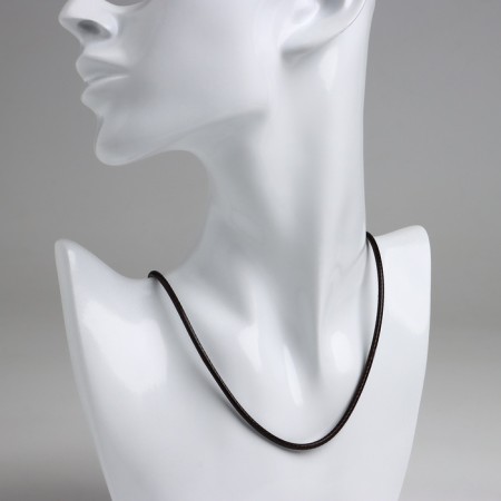 Korean wax thread, 45 cm, d = 3 mm, brown color-2