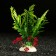 Artificial aquarium plant, 18 x 9 x 14 cm, red