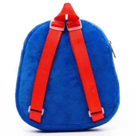 Blue backpack on a zipper, with a pocket, 19 x 22 cm "Captain America", Avengers-1