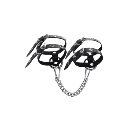 The shackles are single -layer of two Pecado BDSM straps, genuine leather, black-1