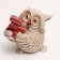 Figure "Owl with books" 10x8x6cm
