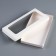 Box for tiles of chocolate with a lid, 17.5 x 9 x 1.5, white