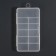 Organizer for decor, with a suspension, 11 cells, 14.5 × 8 × 1.7 cm, the color is transparent