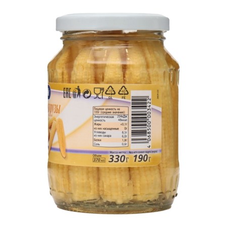Small cobs of corn are small 370 ml.-2