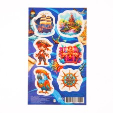 Pirate stickers 10x16 cm