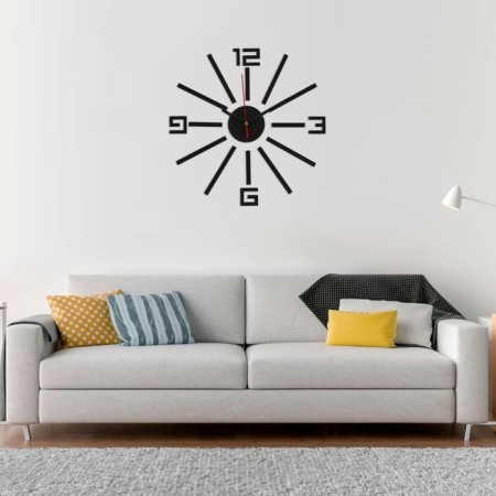 Walls Wall Interior, 3D "Rays", silent, sticker, large, D-40 cm-1
