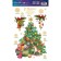 Stickers on the glass "New Year tree", reusable, 20 x 34 cm, New Year