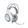 Headphones XTRIKE Me GH-515W, game, full-size, backlight, Mic, USB+2x3.5 mm, 2 m, white