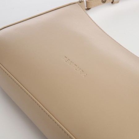 Female bag Textura, small size, beige color-5