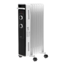 CENTEK CT-6222-7 heater, oil, floor, 1500 W, 15 m², 7 sections, white-black