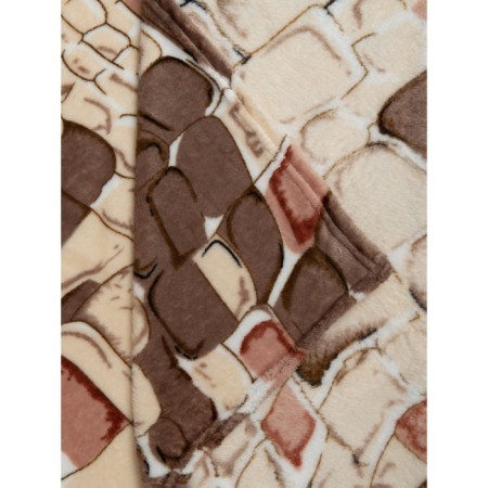 Texrepublic blanket, size 180x200 cm, brown color-6