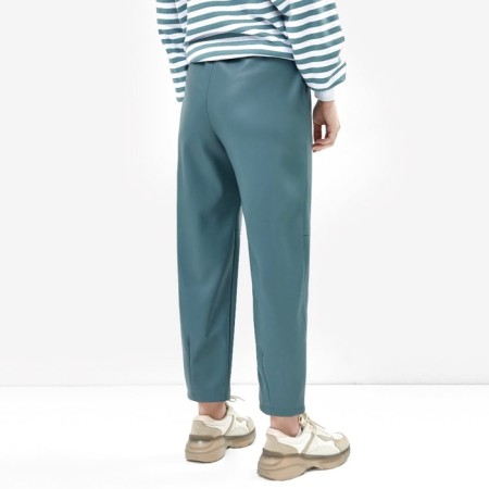 Women's trousers, dark turquoise color, size 48-2