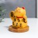 Pendural Ceramics "Mani-Neko with hieroglyphs" from solar batteries 10x10x12 cm