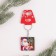 Wooden keychain "New Year's letter", 4 x 4 cm