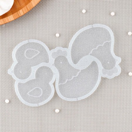 Silicone Mold for candy and chocolate “Chicken and chicken”, 7 × 6, 5.5 × 5 cm, the color is transparent-1