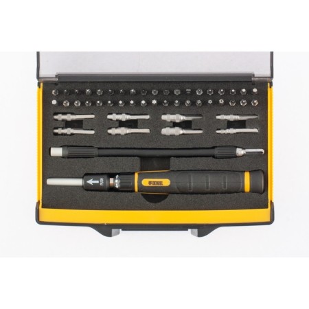 Sprinkle with nab. bit and end. heads for accurate work Denzel 7711599, flexible drive, 48 pieces-1