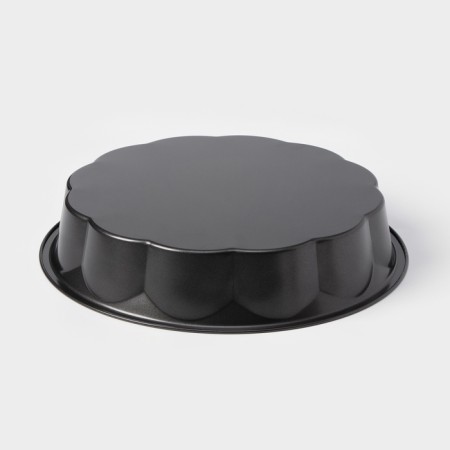 Baking shape of the share "wavy circle. Jacqueline ", d = 28 cm, anti -stick coating, black color-4