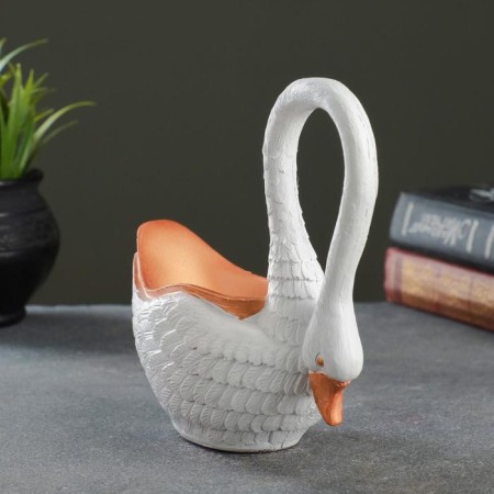 Figure Contaminant "Swan-Hushka" White, 18.5x9.5x17.5cm-1