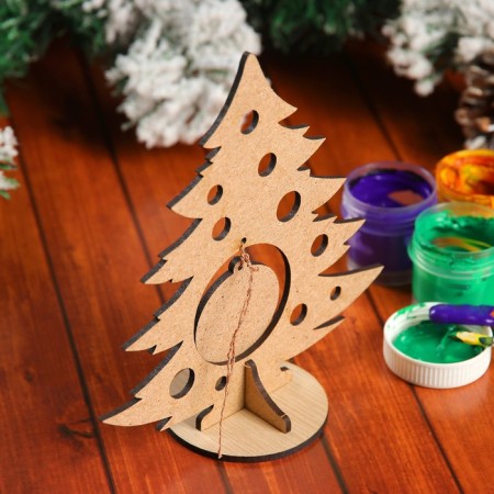 Souvenir "Christmas tree with the Snow Maiden" on the stand-2
