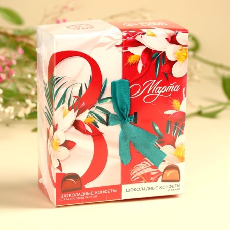 Confles "March 8", tastes: peanut paste, cocoa, 200 g.-5