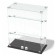 Table window, 2 inclined shelves, 600 × 300 × 700, chipboard, glass color gray