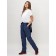 Semi-combinezone ski female, dark blue color, size 50