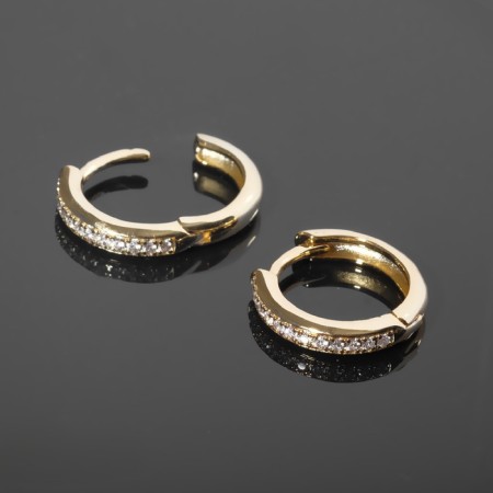 SHVEVSIA-COLL REMOVED WITH RIGES, white color in gold