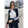 Female ishomine is a suit, size 50, dark blue color