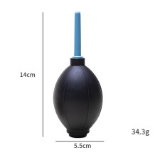 Airy pear to blow off dust chambers of a wrist watch, 14 x 5.5 cm