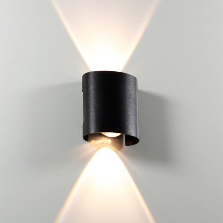 Facade lamp Arte Lamp Bosto A3122al-2BK, LED, 2x1 W, 4x8x7.5 cm, 110 lm, black