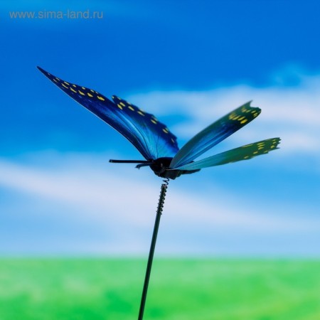 Plug "butterfly vailet" 7x8cm/25cm, set 25pcs, mix-1