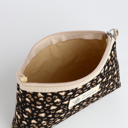 Simple cosmetic bag, 20*3*12, lightning departure, lining, black-2