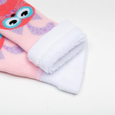 Noski children's terry, the color is light pink, size 11-12-2