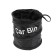 A folding bucket for garbage in a car interior, 4 l, black