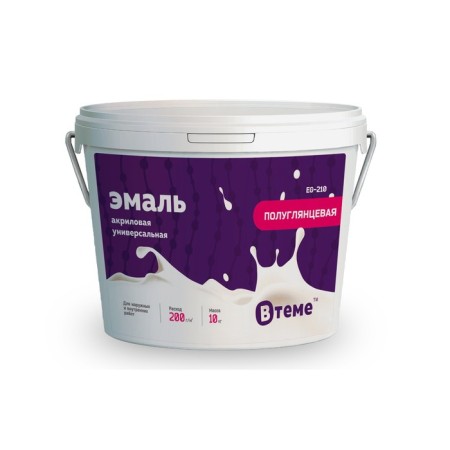 Acrylic universal enamel, half-gloss EG-210, 10 kg