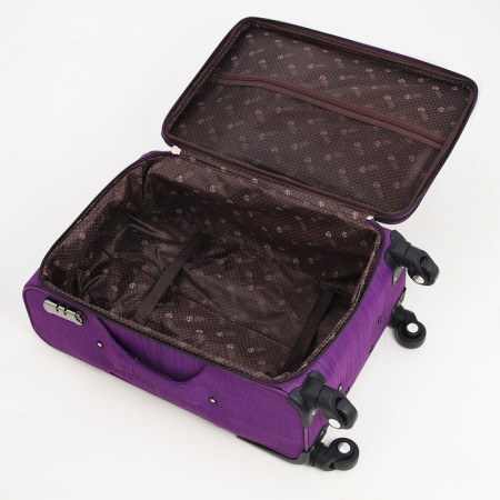 Small 24 suitcase "on lightning, code castle, with extension, purple color-8