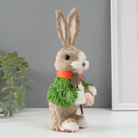 Souvenir "Bunny in green with a stick" 9x8x23.5 cm-2